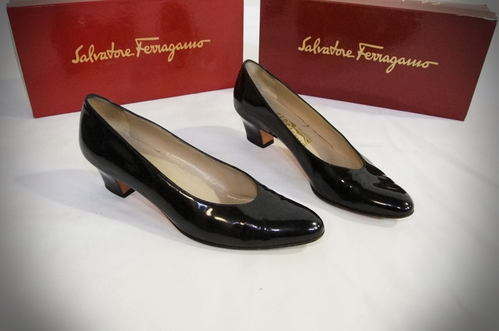 Three Pair of Vintage Salvatore Ferragamo Ladies Shoes