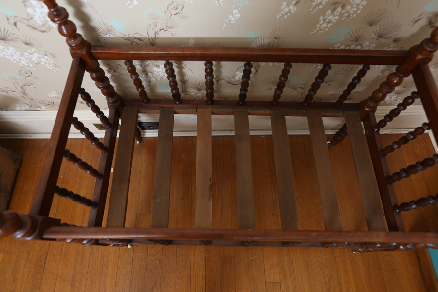 Vintage Jenny Lind Style Baby Bed