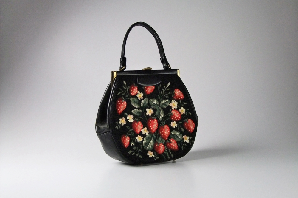 Martha Klein Creation Vintage Needle Point Handbag 