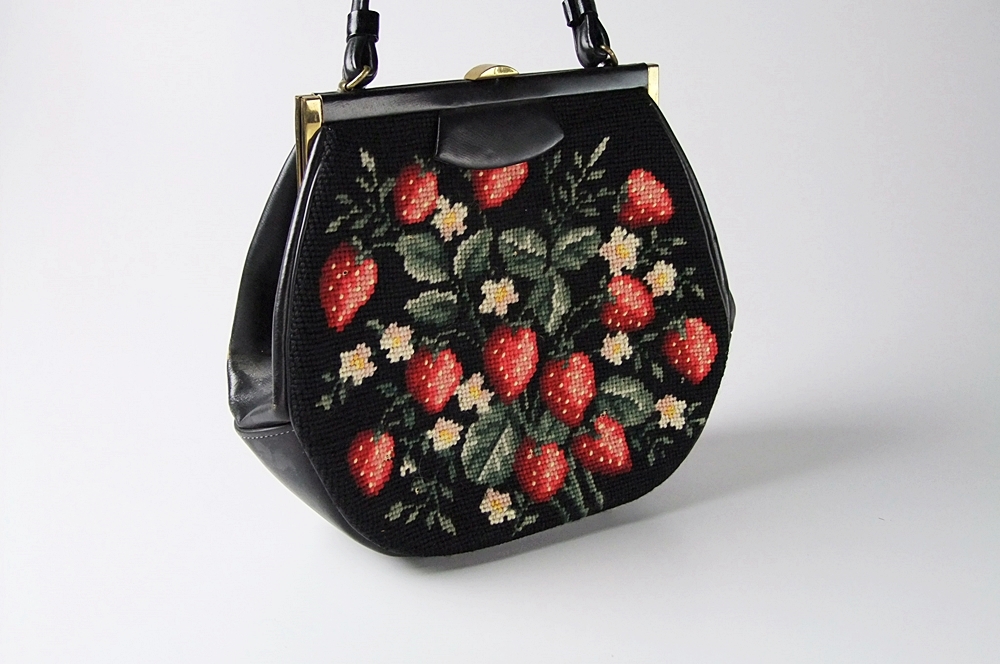 Martha Klein Creation Vintage Needle Point Handbag 