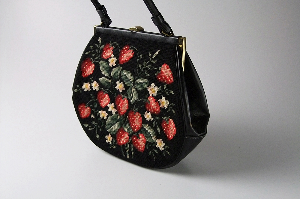 Martha Klein Creation Vintage Needle Point Handbag 