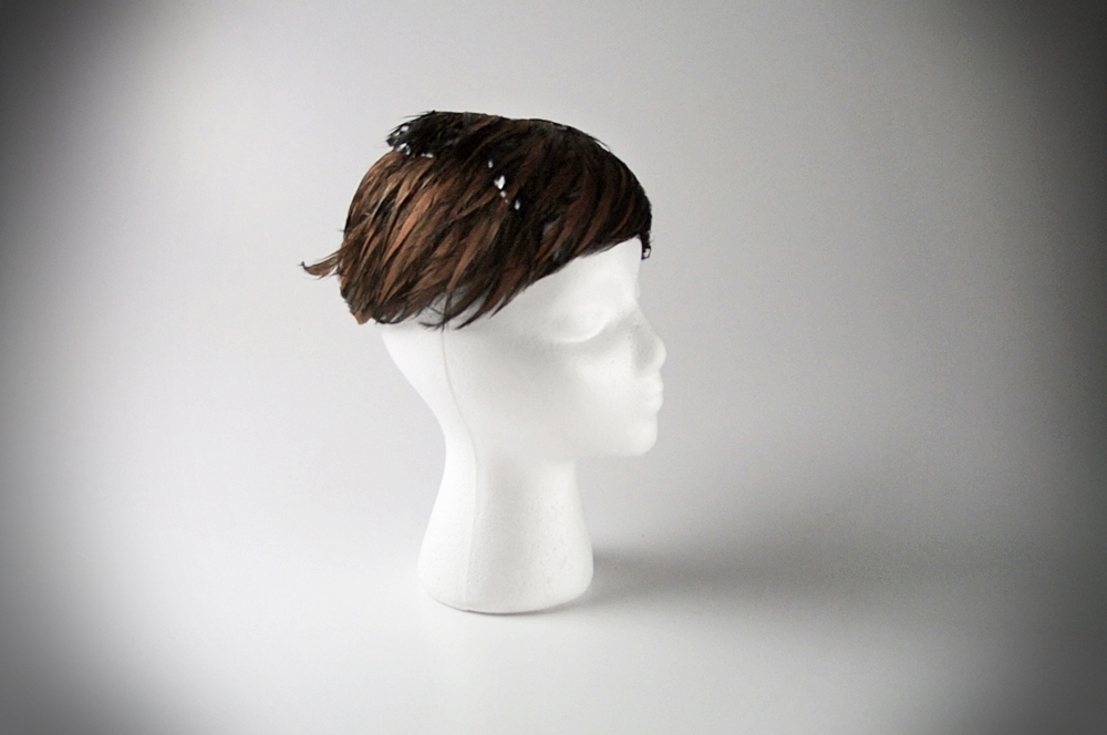 Three Vintage hats Including a Genuine Mink Fur Hat 