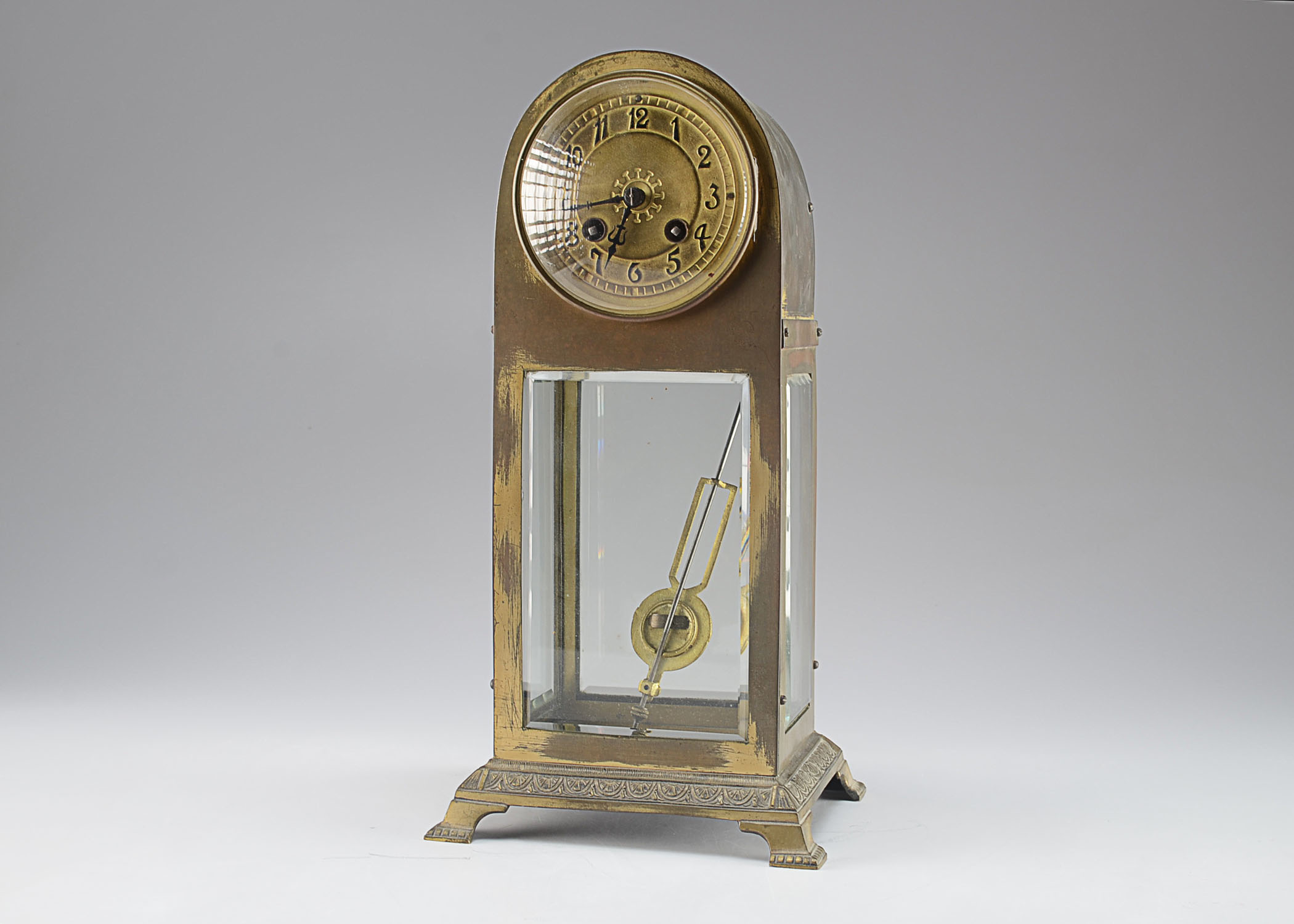 Cast Metal Mantel Clock