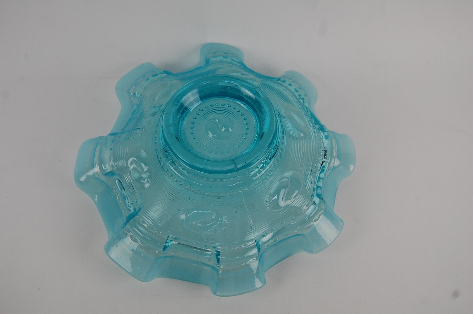 St. Claire Opalescent Blue Bowl