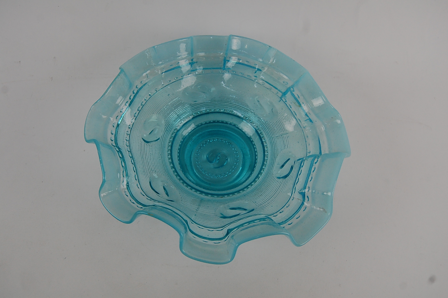 St. Claire Opalescent Blue Bowl