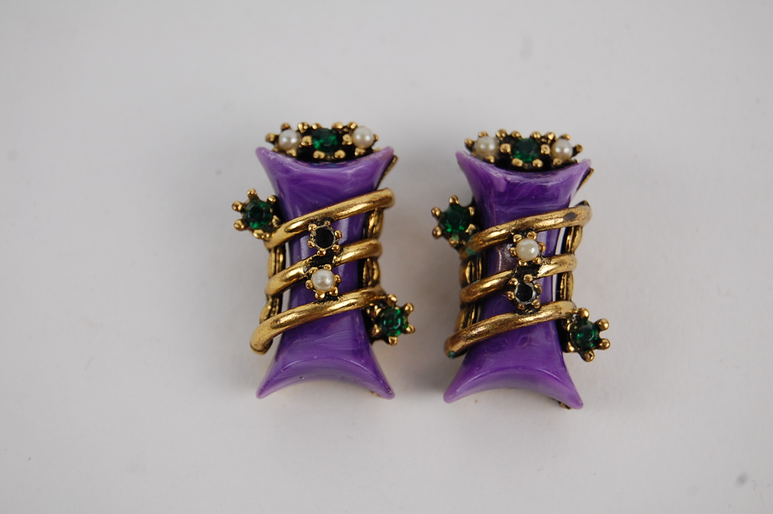 Four Pair of Vintage Clip Earrings