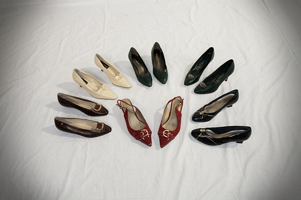 Collection of (6) Pair of Lady's Vintage Shoes