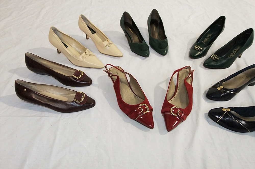 Collection of (6) Pair of Lady's Vintage Shoes