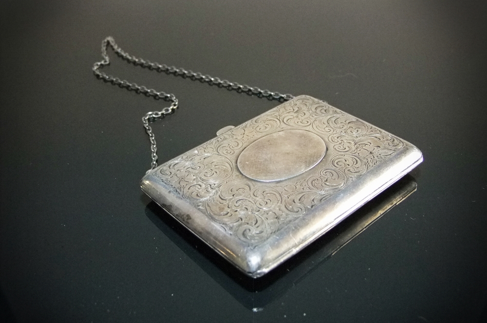 Victorian 19th Century Sterling Silver Chain Purse 