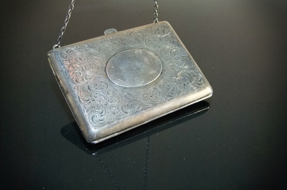 Victorian 19th Century Sterling Silver Chain Purse 