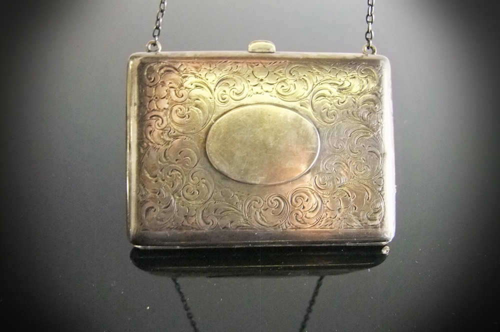 Victorian 19th Century Sterling Silver Chain Purse 