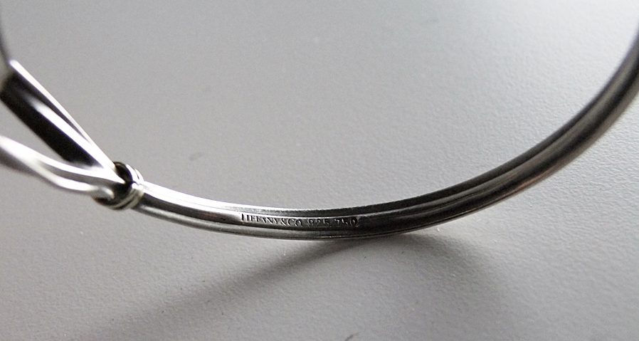 Vintage Tiffany & Co. Sterling Silver and 18 K Yellow Gold Bracelet