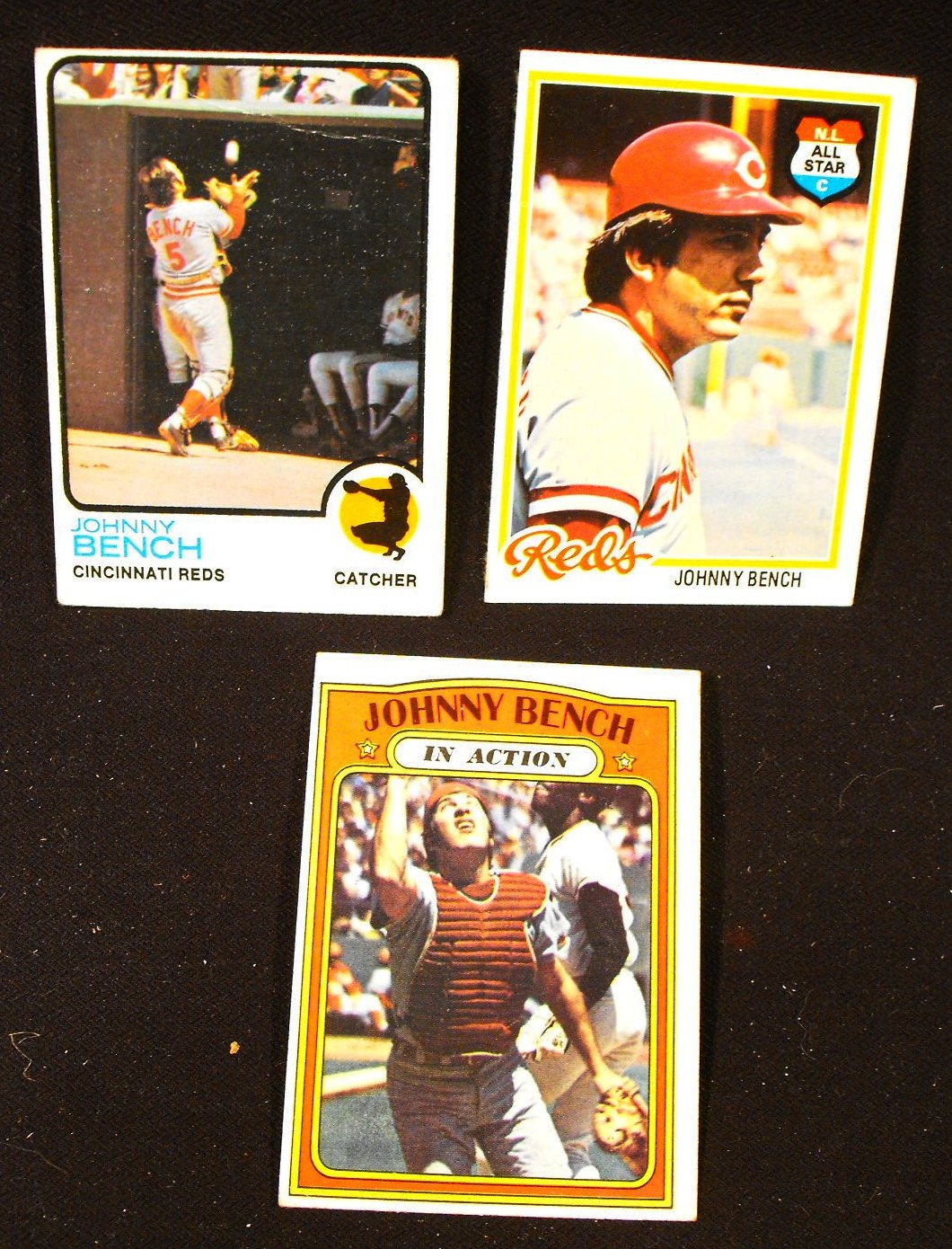 Huge Johnny Bench Cincinnati Reds Lot Of Cards, Pennant, & Souvenir Items