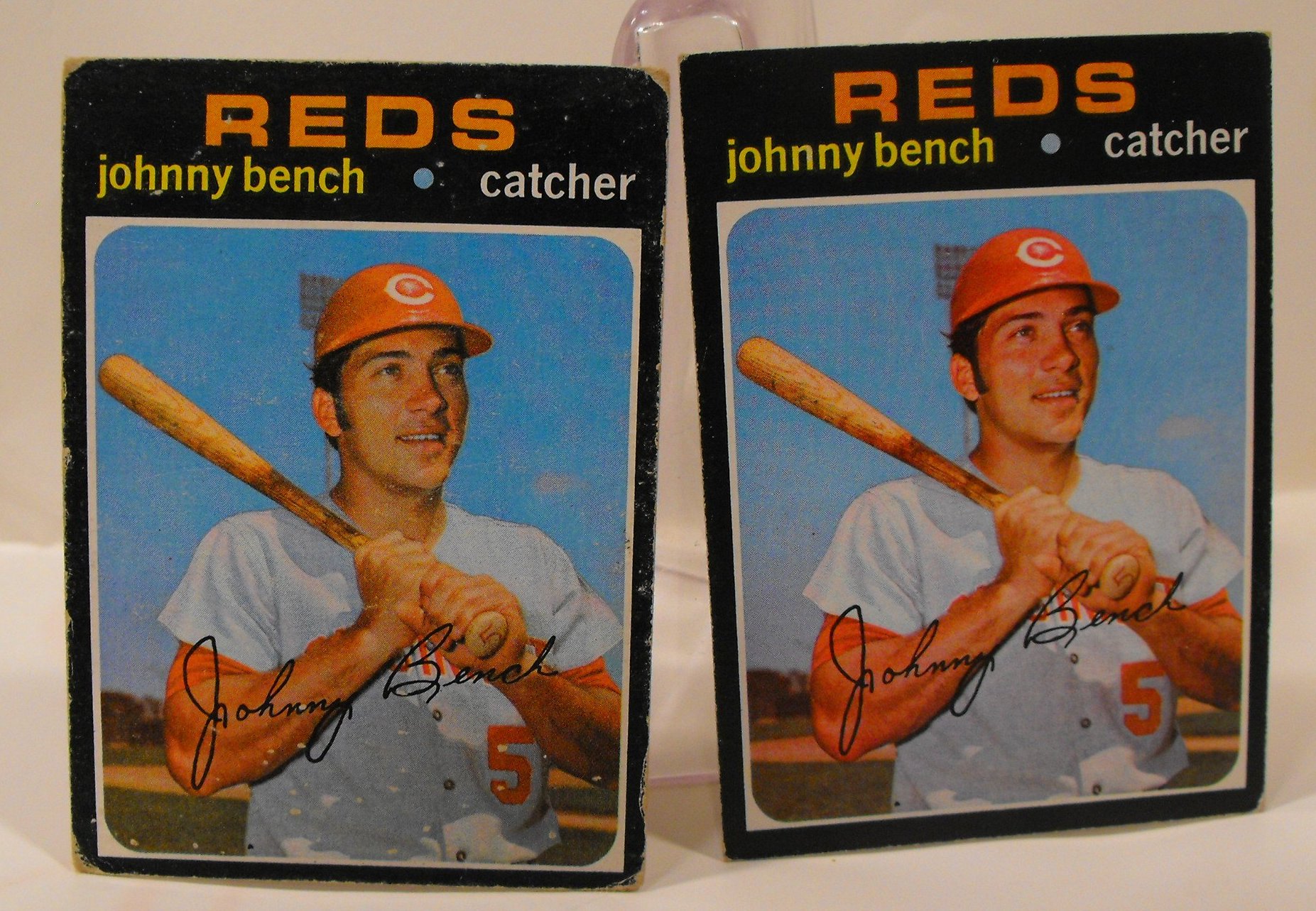Huge Johnny Bench Cincinnati Reds Lot Of Cards, Pennant, & Souvenir Items