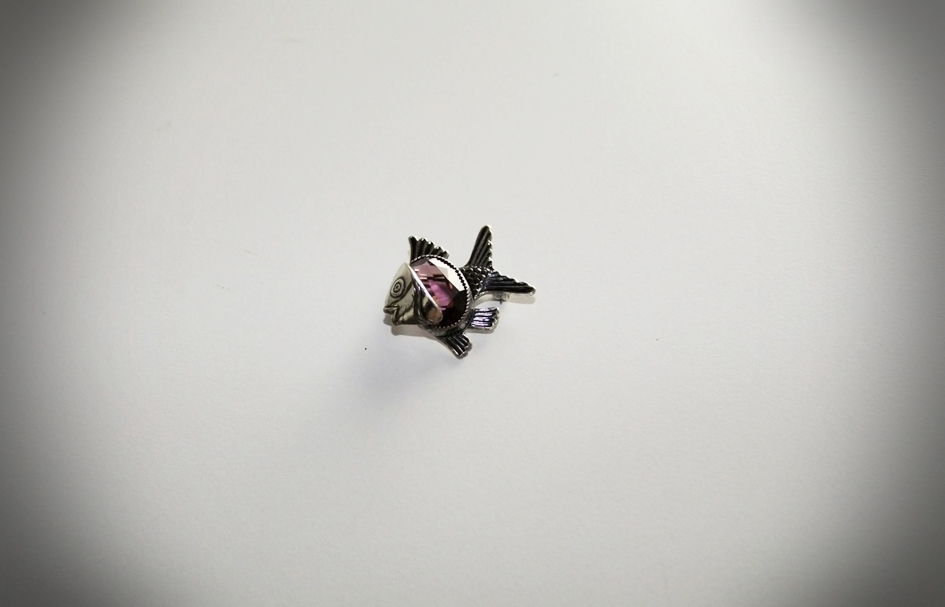 Austrian 52"  Jet Black Crystal Beaded Necklace And Danecraft Sterling Brooch