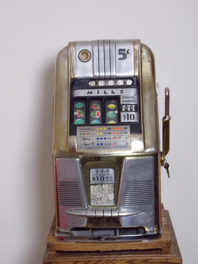 Antique Mills 777 Hi Top Nickel Slot Machine
