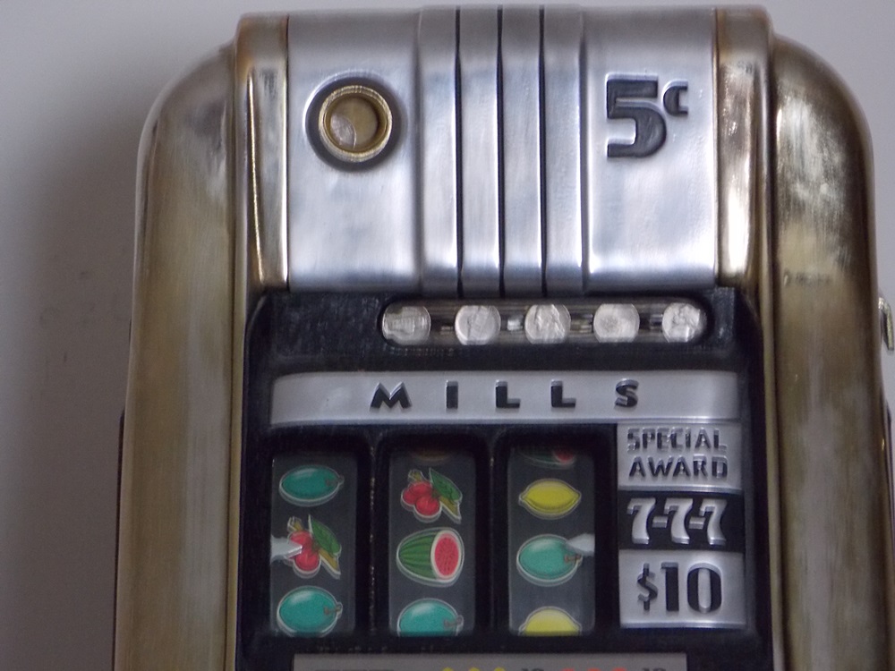 Antique Mills 777 Hi Top Nickel Slot Machine