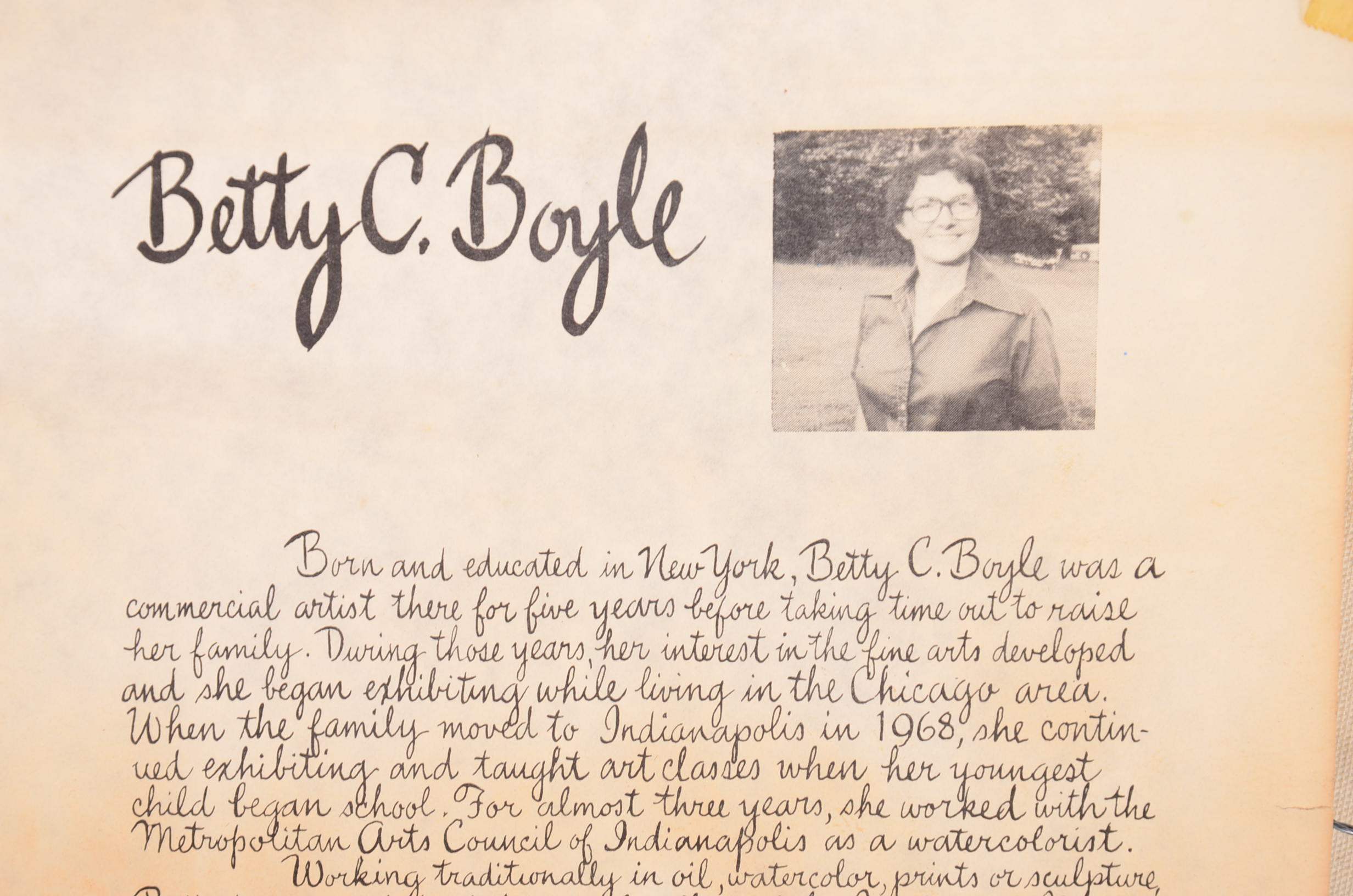 Original Betty C. Boyle Oil on Canvas Painting 