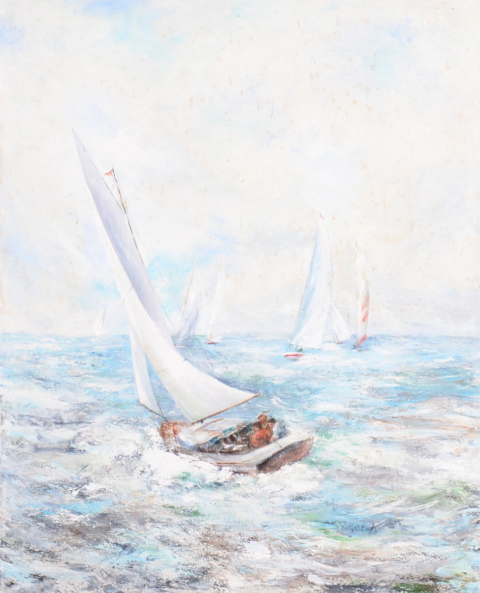 Original Betty C. Boyle Oil on Canvas Painting 