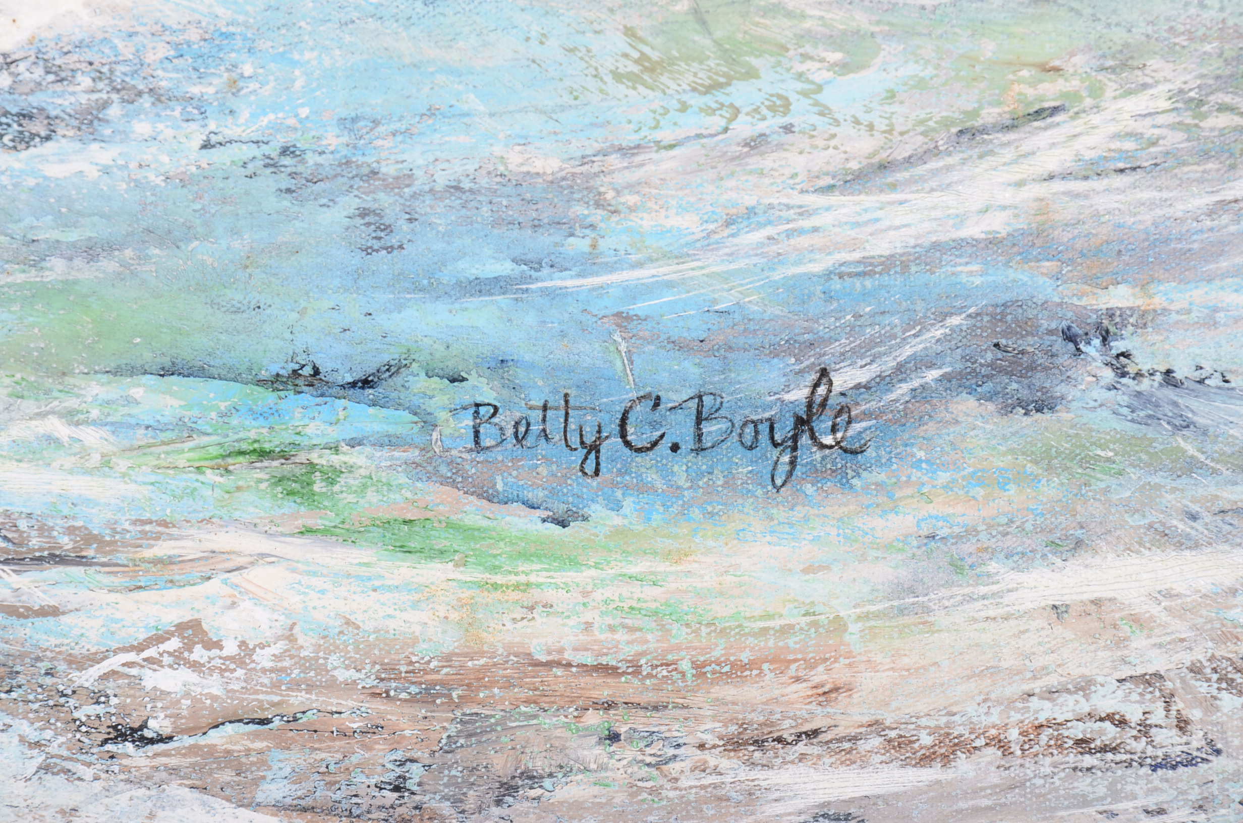 Original Betty C. Boyle Oil on Canvas Painting 