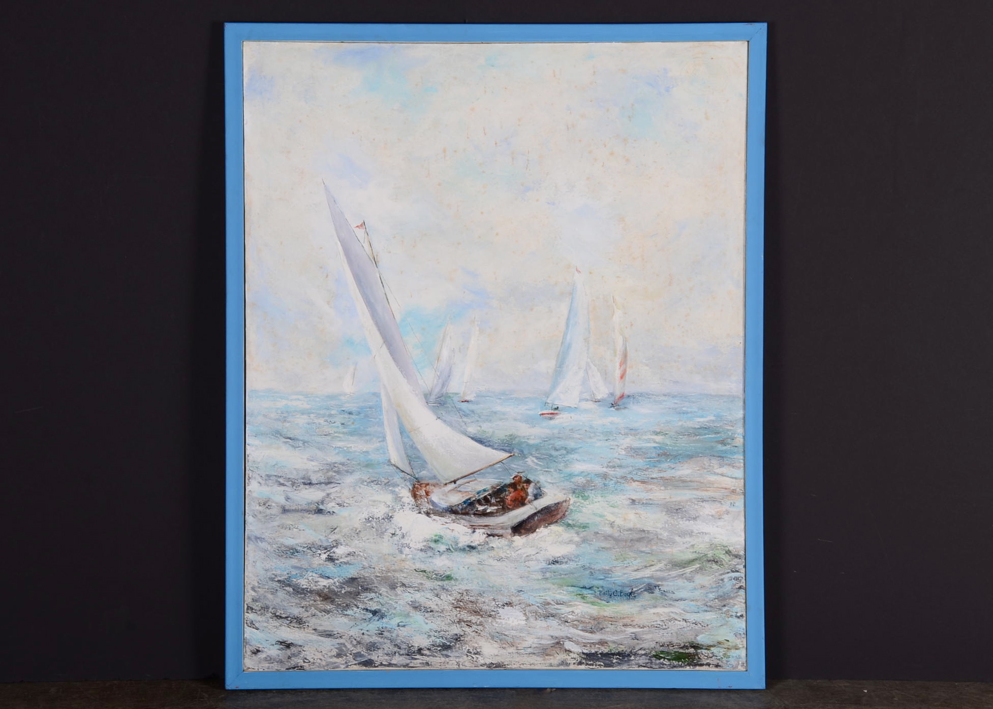 Original Betty C. Boyle Oil on Canvas Painting 