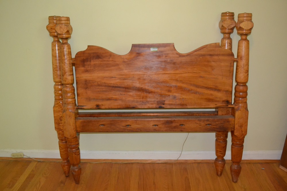 Birdseye Maple Rope Bed 1830's - 1840's