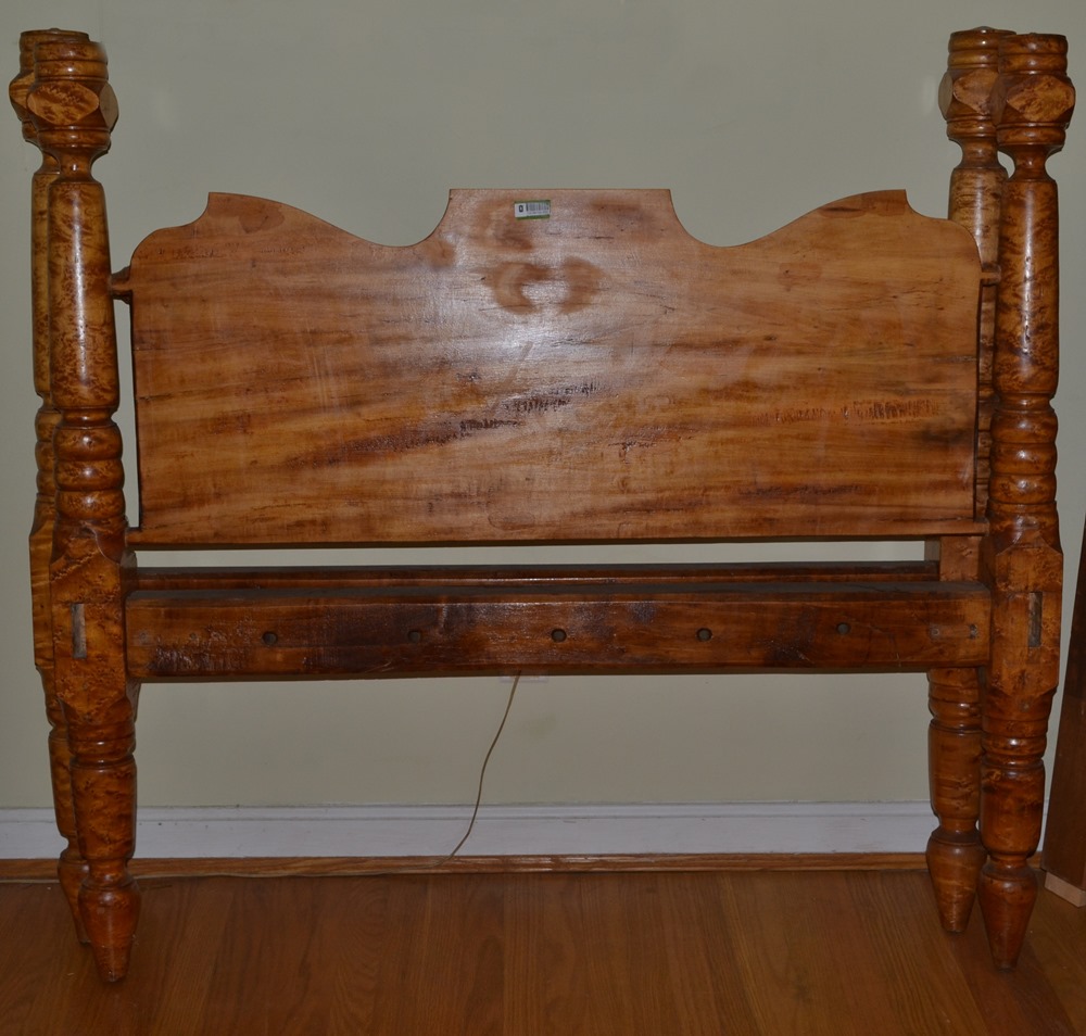 Birdseye Maple Rope Bed 1830's - 1840's