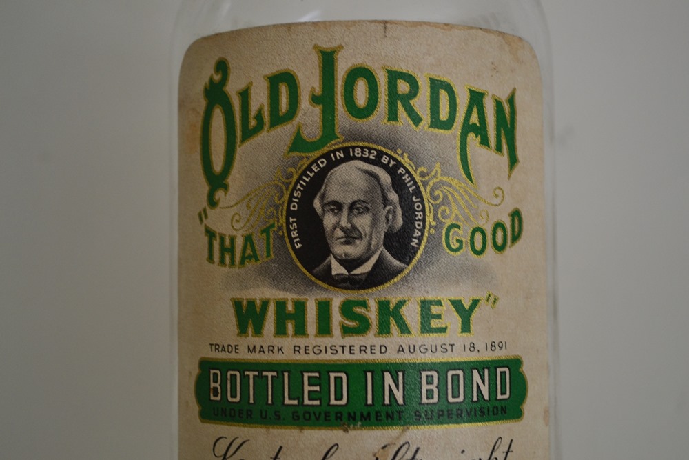 Vintage Old Jordan Whiskey Bottle