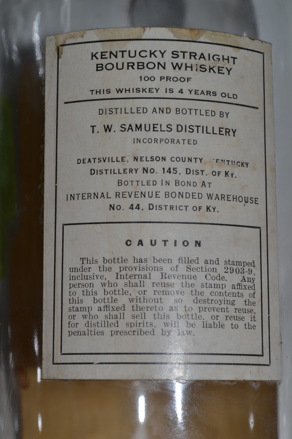 Vintage Old Jordan Whiskey Bottle