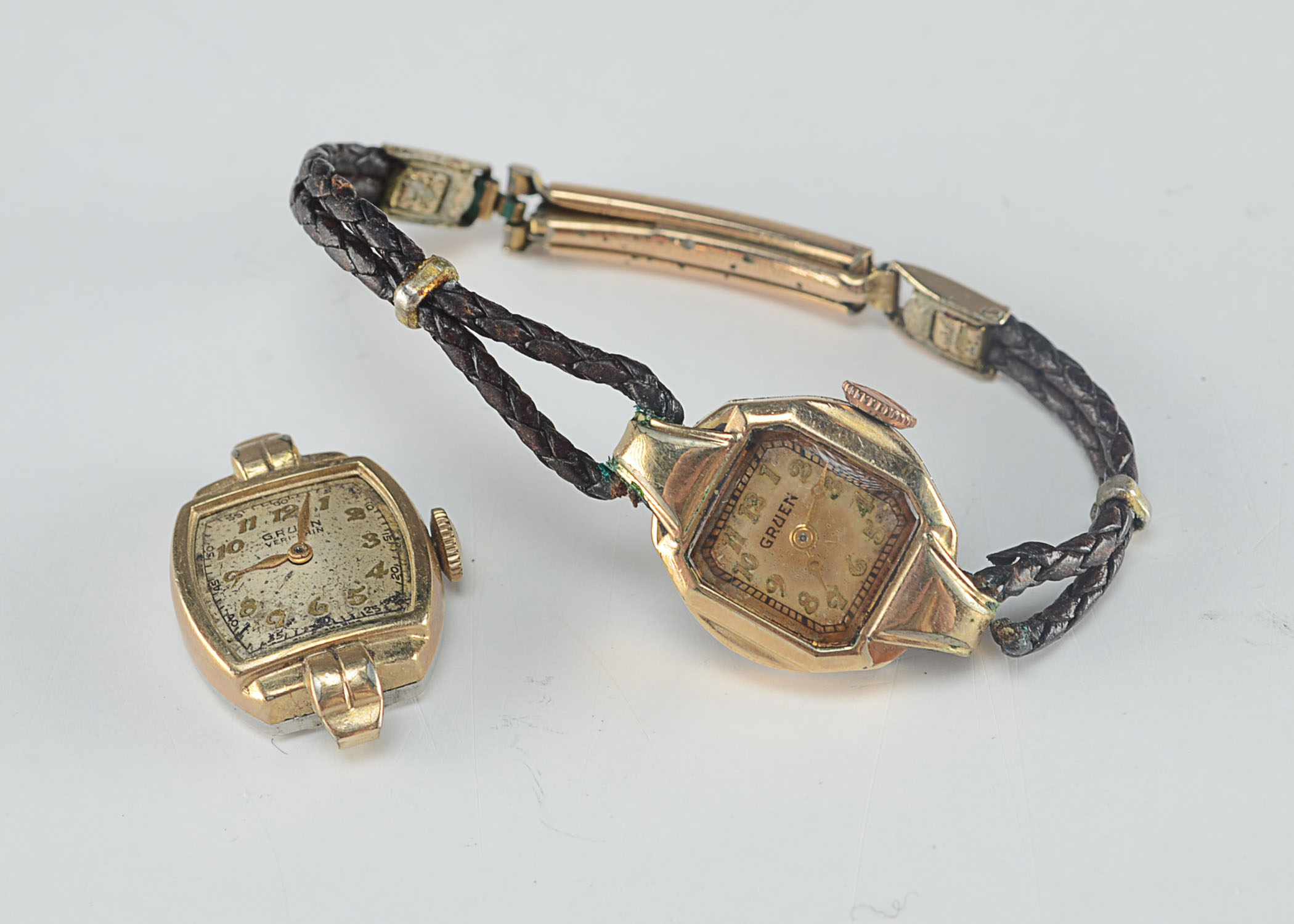 Pairing of Two Antique Gruen Lady's Watches