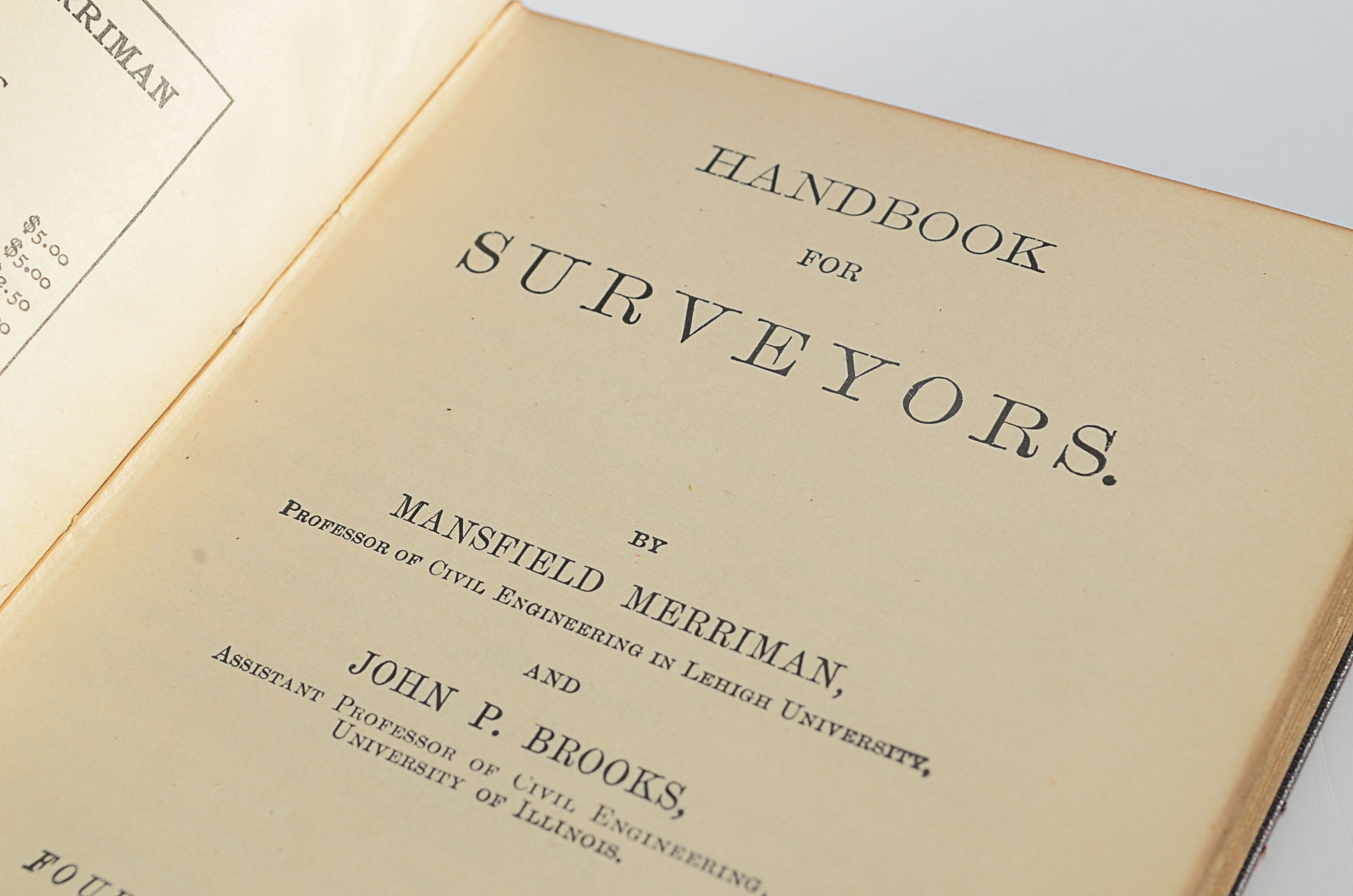 Two Antique Surveyors Books