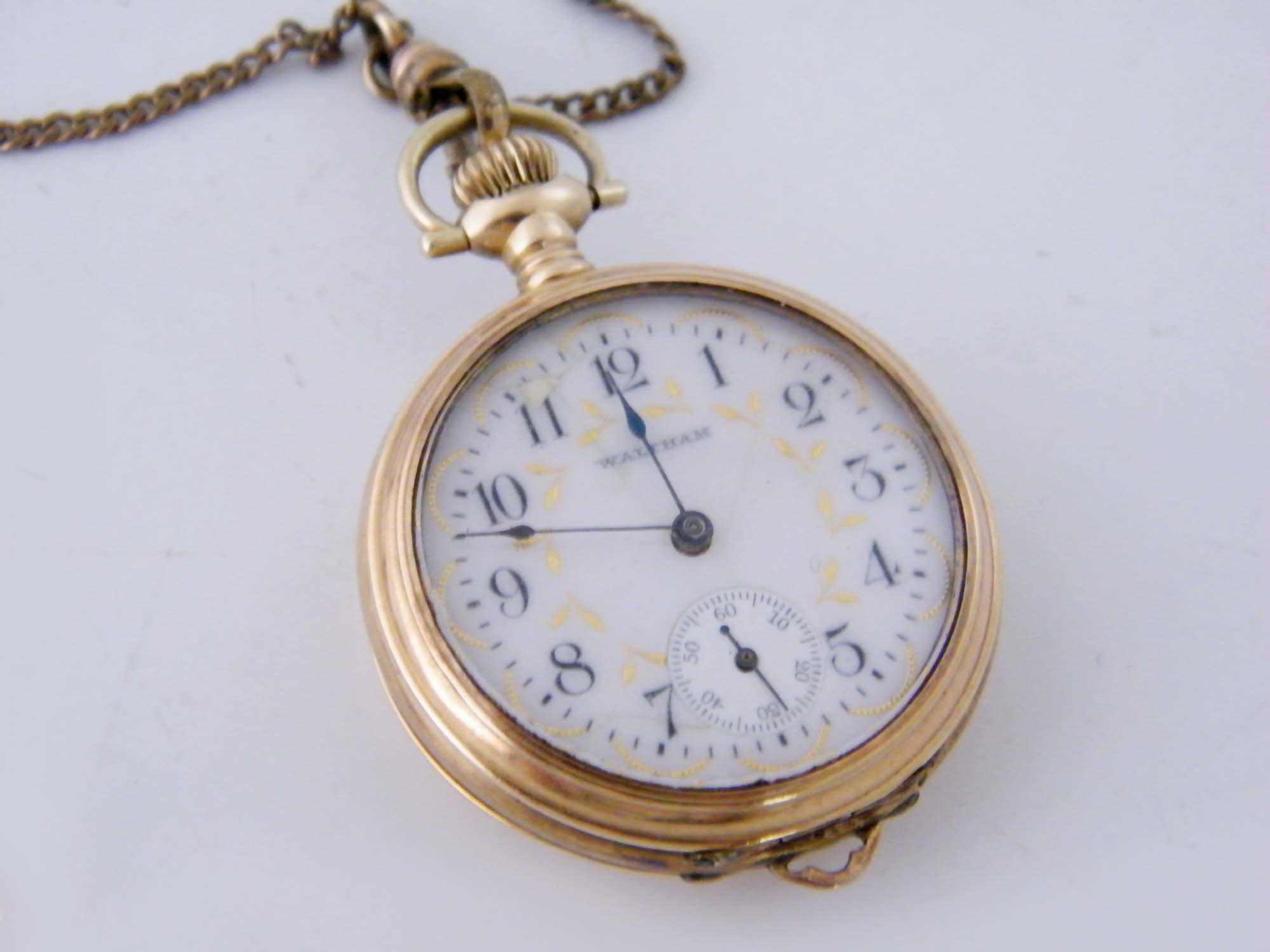 14k Gold Vintage Gruen Lady Watham Pocketwatch