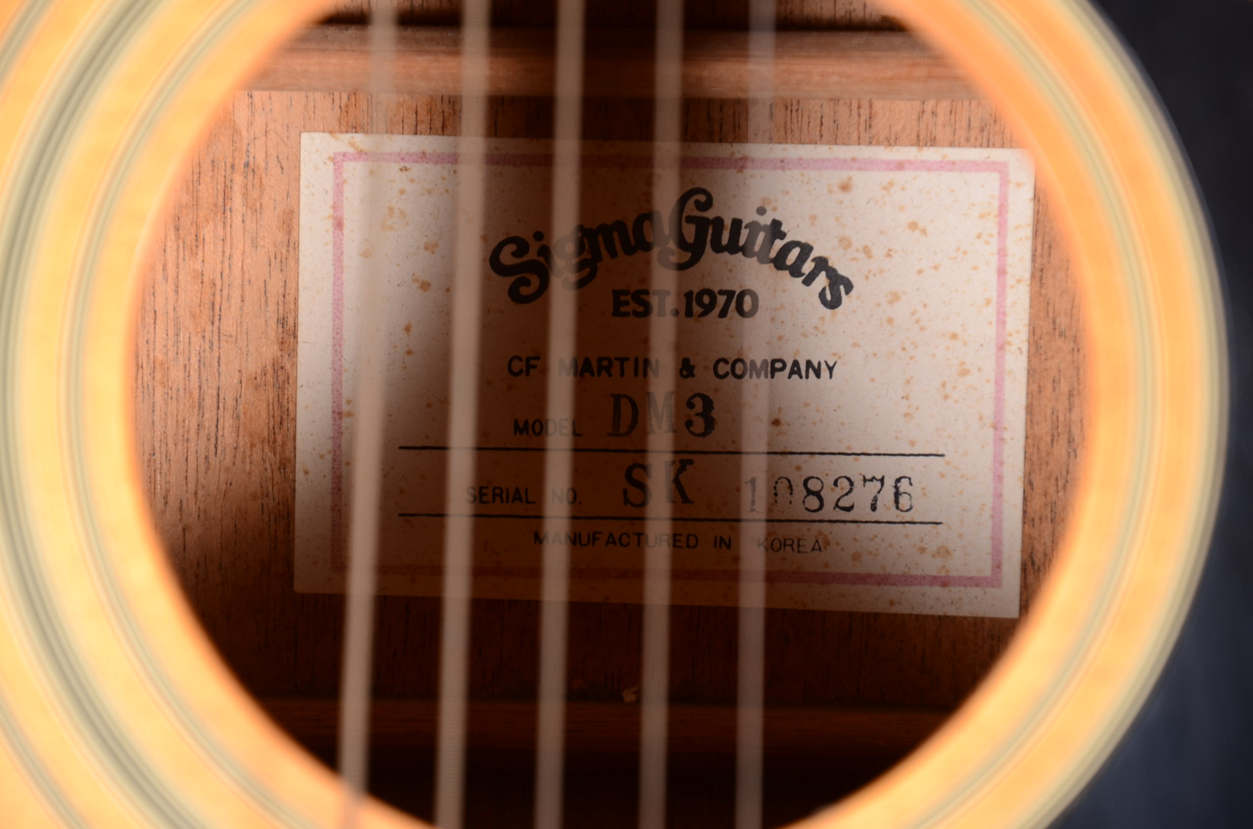 Sigma DM3 Acoustic Guitar