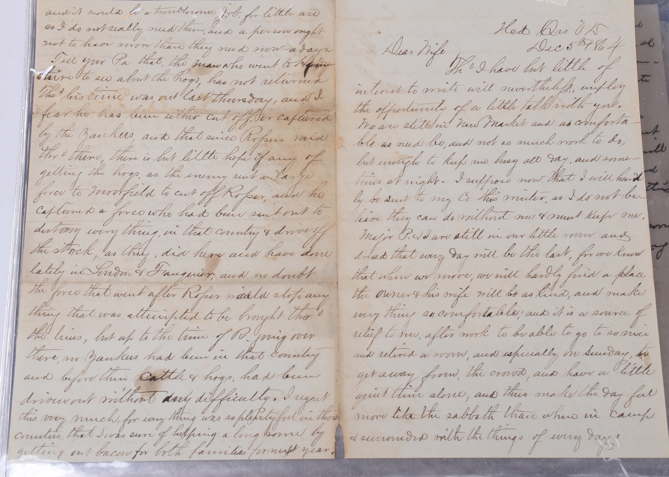 Letters from Civil War Soldiers Home