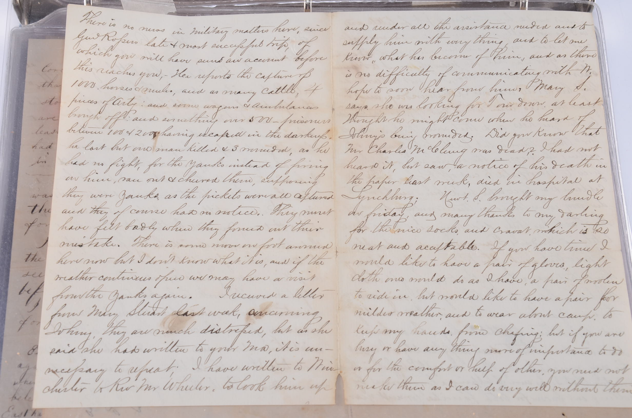 Letters from Civil War Soldiers Home
