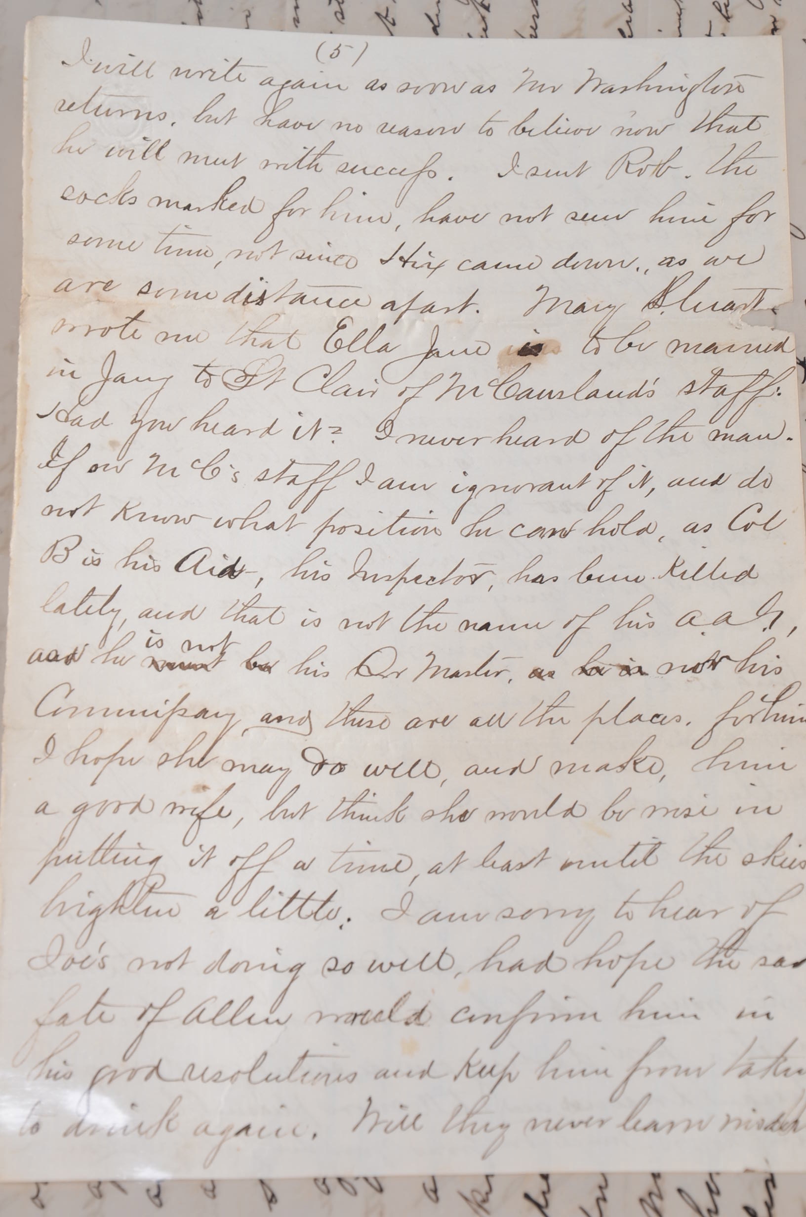 Letters from Civil War Soldiers Home