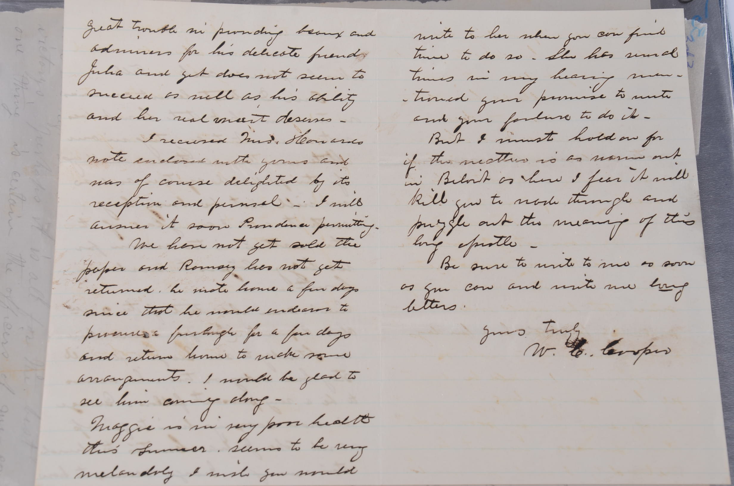 Letters from Civil War Soldiers Home