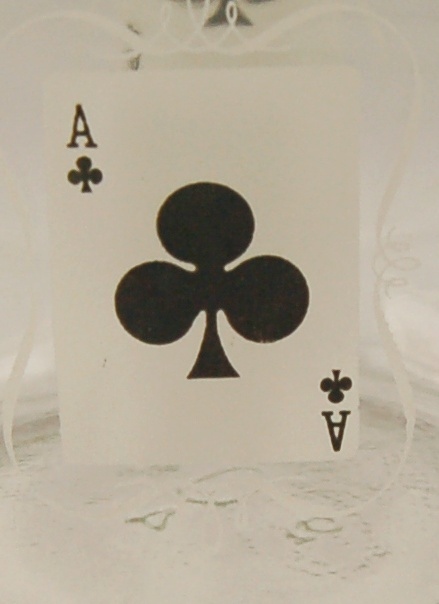 Duraglas Playing Card Glass Jar