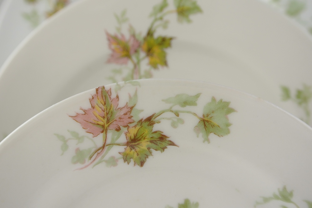1893 Antique Limoges Fine China "Autumn Leaf" Pattern Dinner Ware