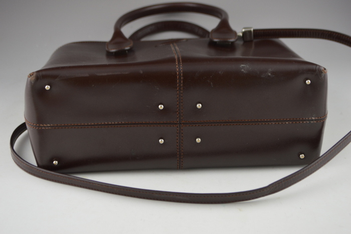 JP Tod's Vintage Shoulder Bag with Detachable strap- Classic Brown