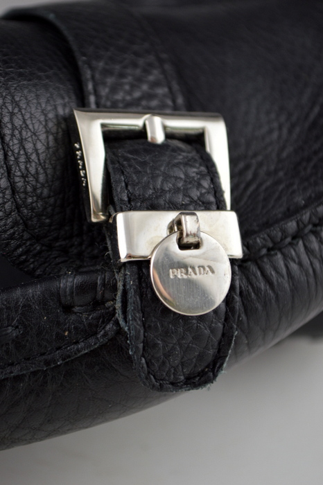 Prada Black Driving Moccasin with Silver Buckle - Size 37.5 (7.5 US)