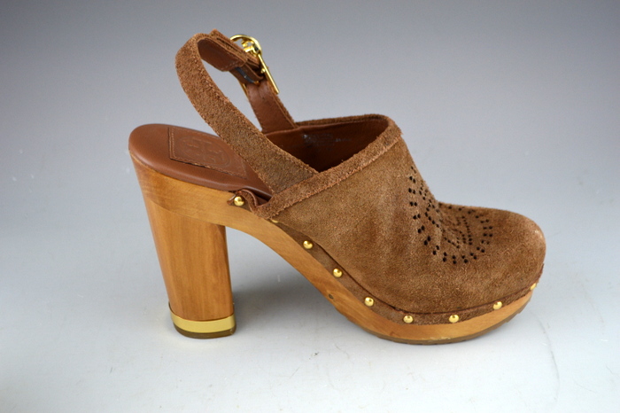 Tory Burch Brayden Suede Slingback Clog - Size 7