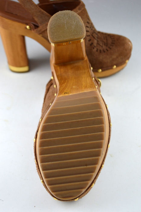 Tory Burch Brayden Suede Slingback Clog - Size 7