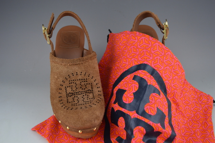 Tory Burch Brayden Suede Slingback Clog - Size 7