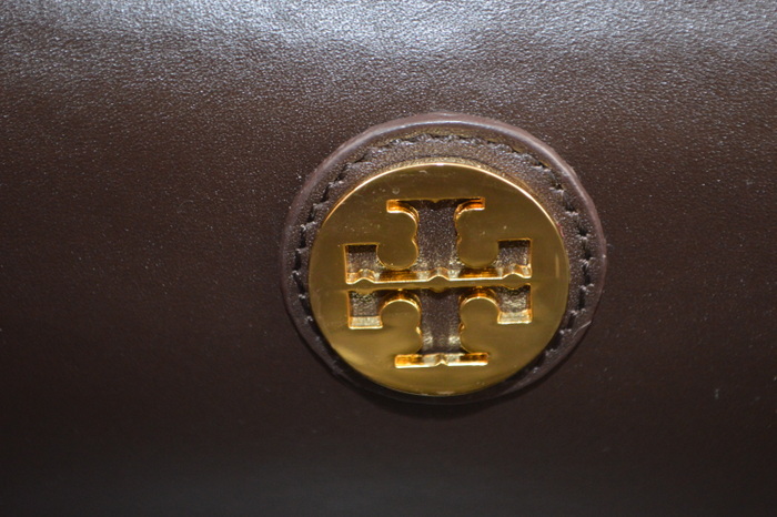 Tory Burch Brown Tortoise Hard Clutch