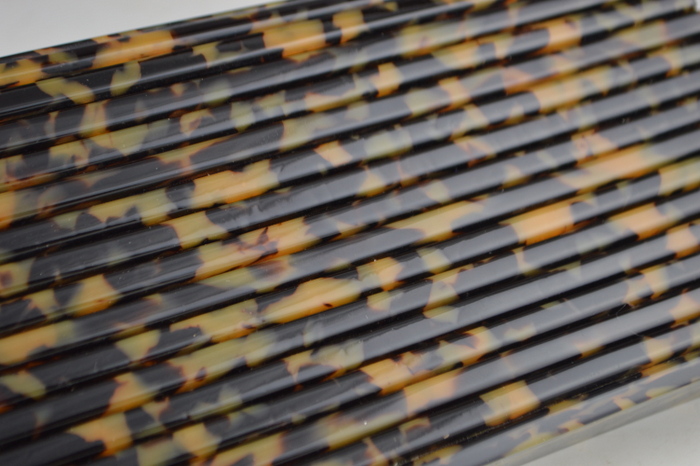 Tory Burch Brown Tortoise Hard Clutch