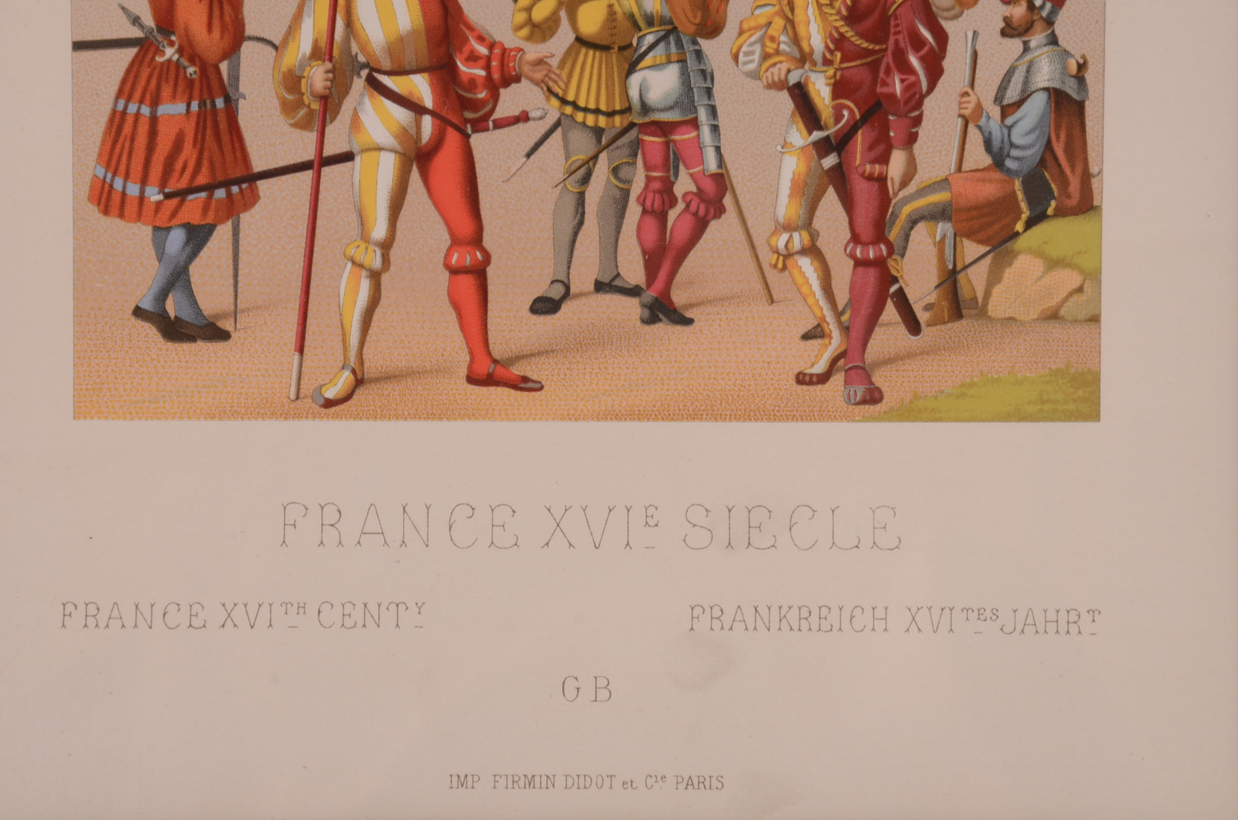 Four Original Antique French Chromolithographs