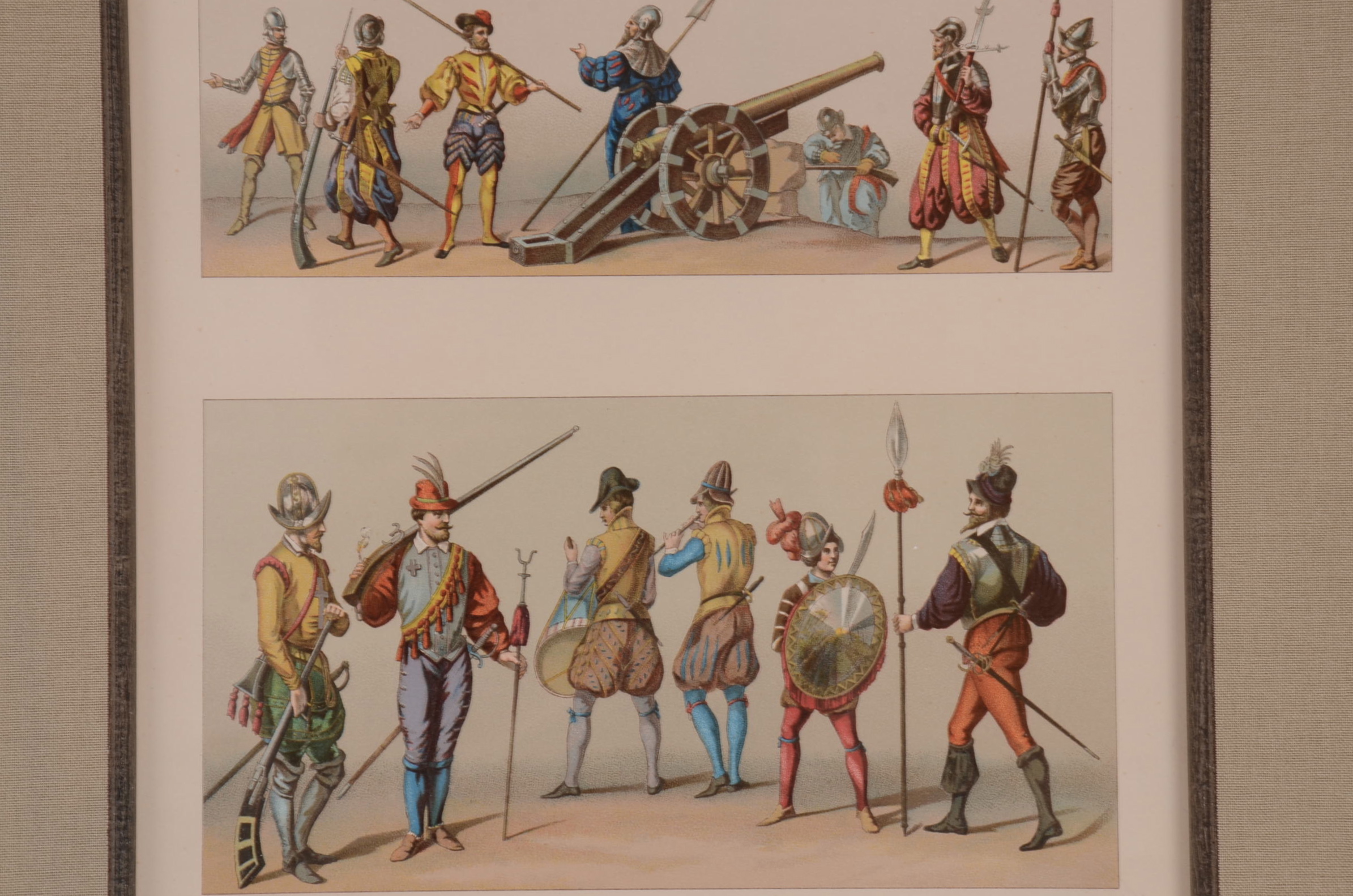 Four Original Antique French Chromolithographs