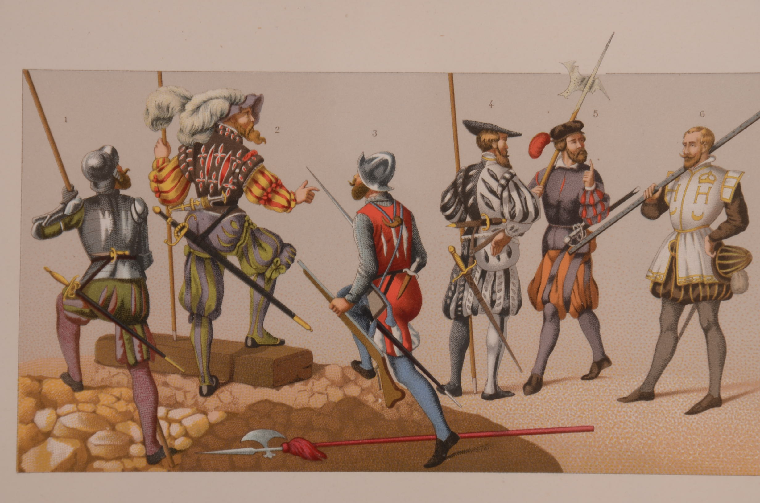 Four Original Antique French Chromolithographs