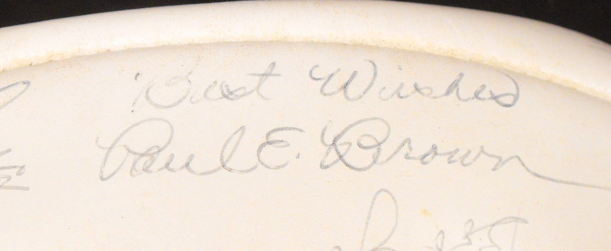 1974 Cincinnati Bengals Team Signed Football (45) Signatures With PAUL BROWN